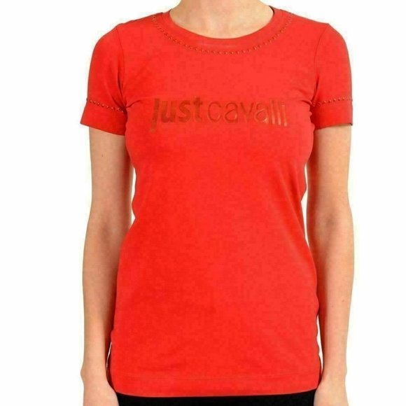 Just Cavalli Women's Red Stretch T-Shirt